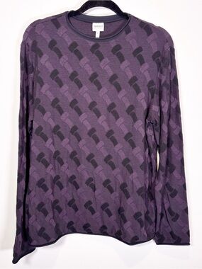 Armani Collezioni Purple Knit Sweater